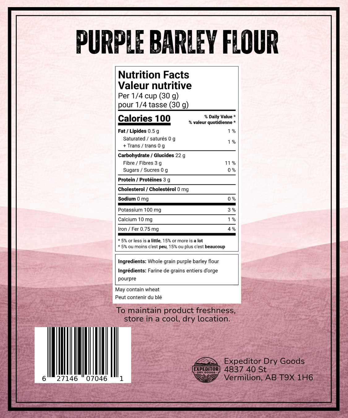 Purple Barley Flour