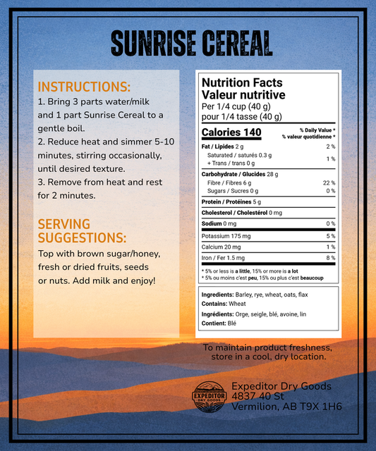 Sunrise Cereal 5-grain Blend