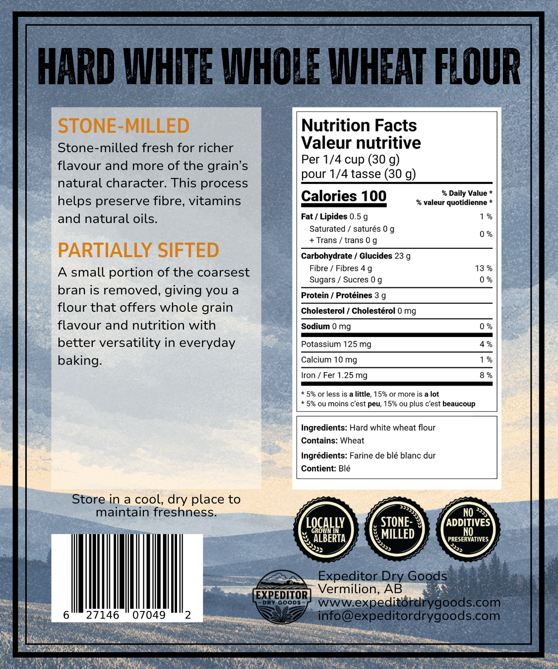 Hard White Wheat Flour