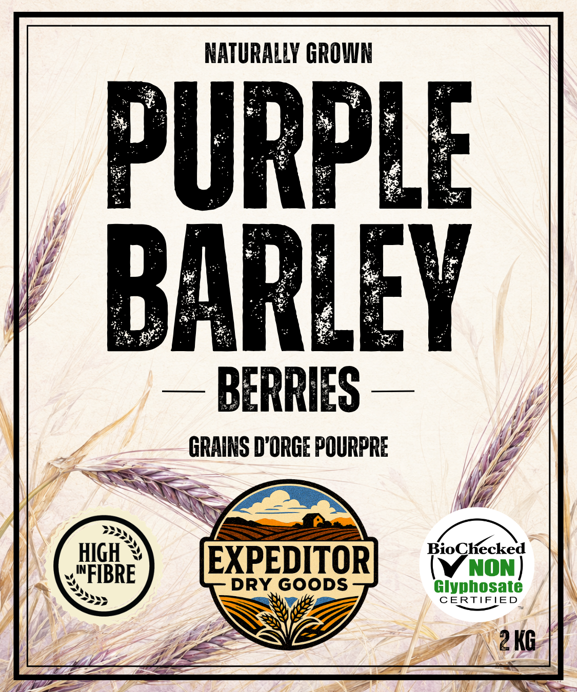 Purple Barley Berries