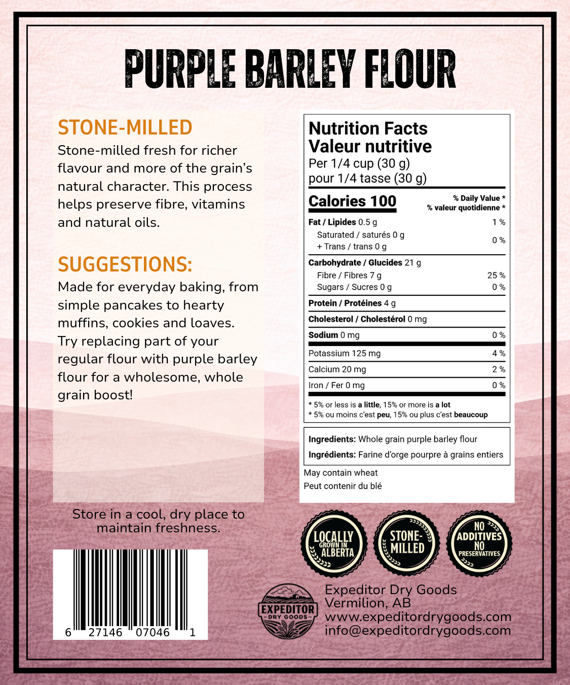 Purple Barley Flour
